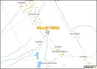 map of Ḩojjatābād