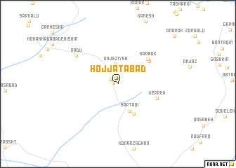 map of Ḩojjatābād