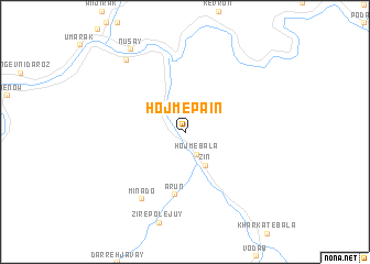 map of Ḩojm-e Pā\