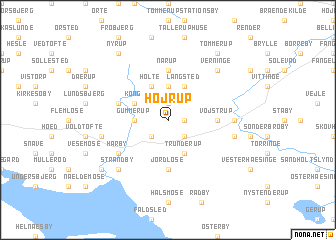 map of Højrup