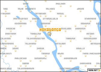 map of Hokadānga