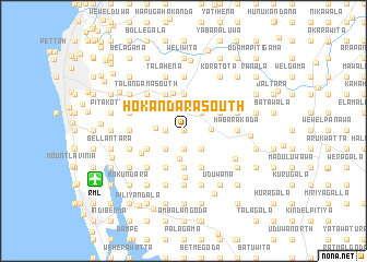 map of Hokandara South