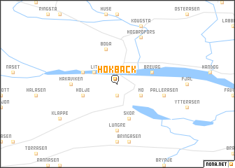 map of Hökbäck