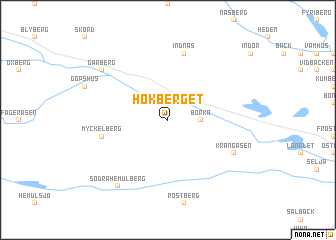map of Hökberget