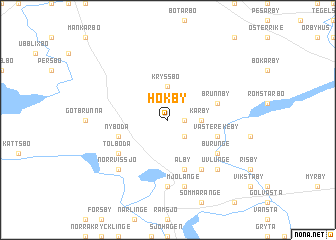 map of Hökby