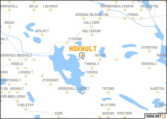 map of Hökhult