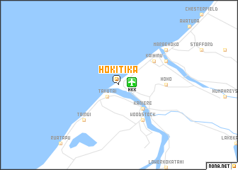 map of Hokitika