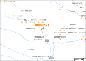 map of Ḩokūmatī