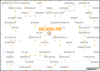 map of Hoła Dolina