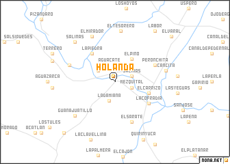 map of Holanda