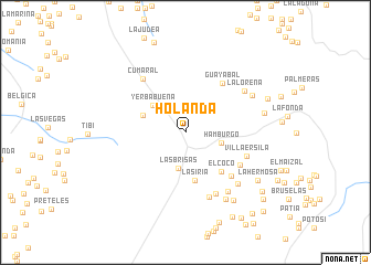 map of Holanda