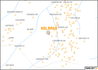 map of Holanda