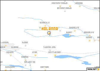 map of Holänna