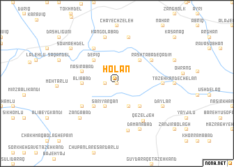 map of Holān