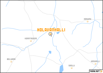 map of Holavanhalli
