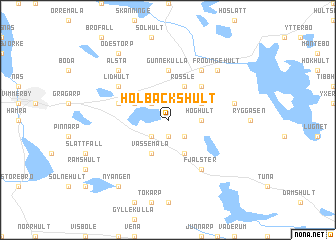 map of Holbäckshult