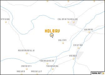 map of Holbav