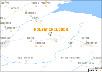 map of Holbeach Clough