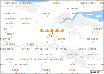 map of Holborough