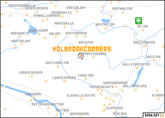 map of Holbrook Corners