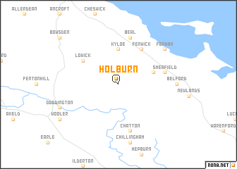map of Holburn