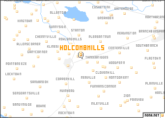 map of Holcomb Mills