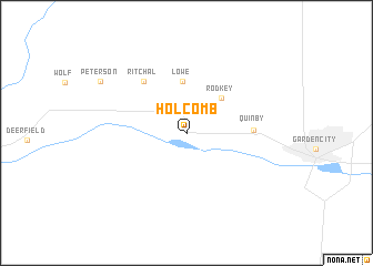 map of Holcomb