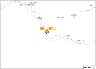 map of Holcomb