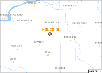 map of Holcomb