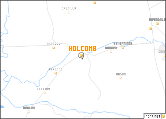 map of Holcomb