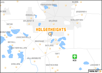 map of Holden Heights