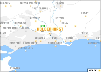 map of Holdenhurst