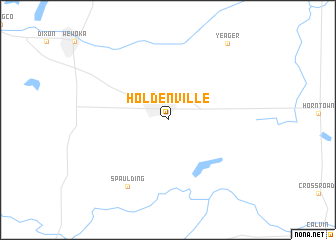 map of Holdenville
