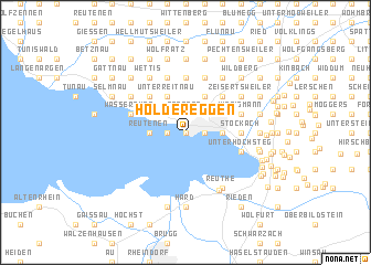 map of Holdereggen