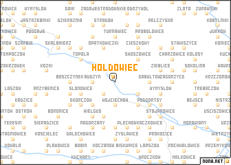 map of Hołdowiec