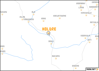 map of Holdre