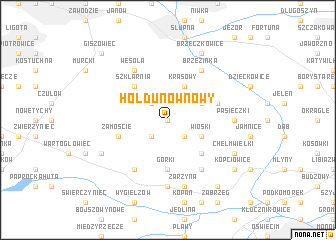 map of Hołdunów Nowy