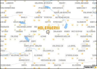 map of Holenderki