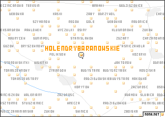 map of Holendry Baranowskie