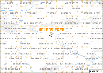map of Holensiepen