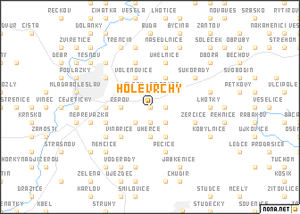 map of Holé Vrchy