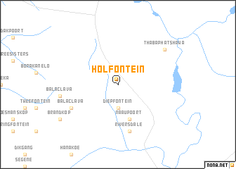 map of Holfontein