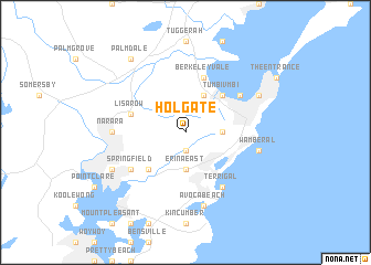 map of Holgate