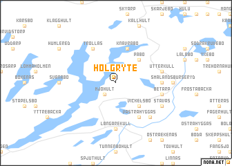 map of Holgryte