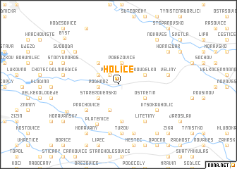 map of Holice
