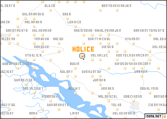 map of Holice
