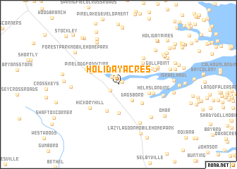 map of Holiday Acres