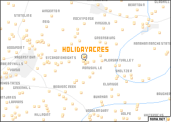 map of Holiday Acres