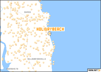 map of Holiday Beach