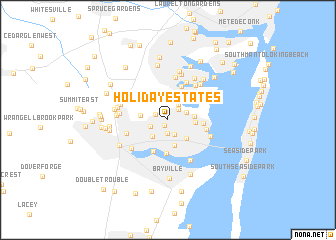 map of Holiday Estates